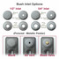 CI-BUSH-OPT - Georgian 6 Column Cast Iron Radiator H960mm x W999mm CI-BUSH-OPT - Georgian 6 Column Cast Iron Radiator H960mm x W999mm